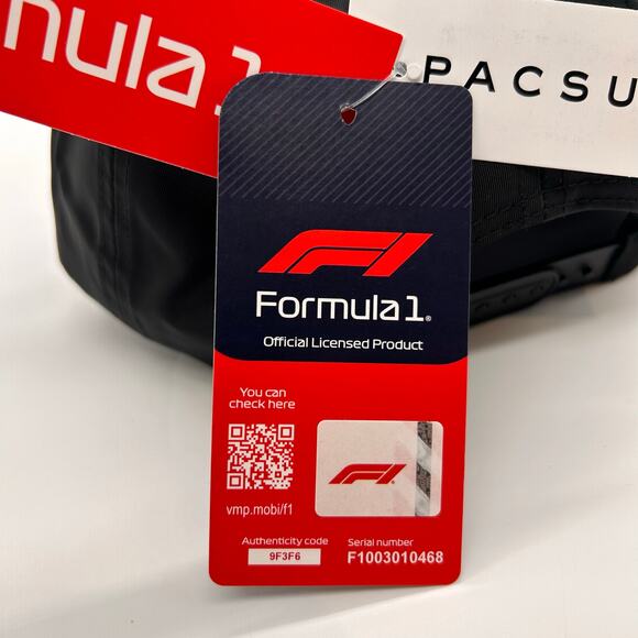 New Wildside X Formula 1 Yohji Yamamoto Embroidered Snapback Hat Black Unisex - Picture 9 of 12